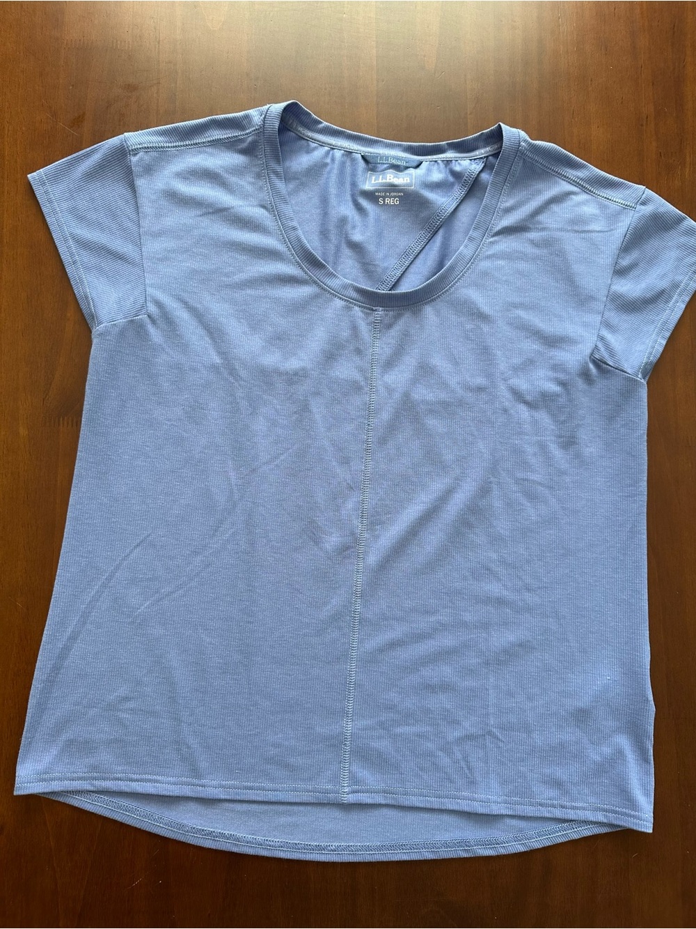 L.L. Bean Women's Short Sleeve Tee in Light Blue